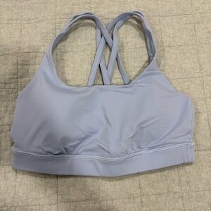Lululemon Energy Bra *Medium Support, B/C Cup Serene Blue Size 6 Strappy Back